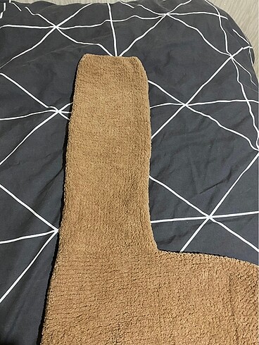 s Beden camel Renk Bebek ipliğinden örülmüş yumuşacık crop hırka
