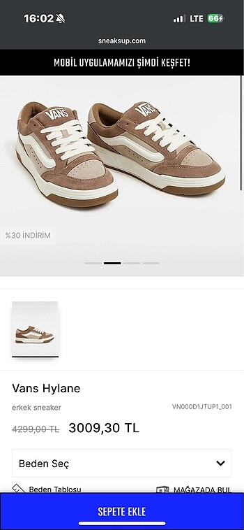 Vans ayakkabı