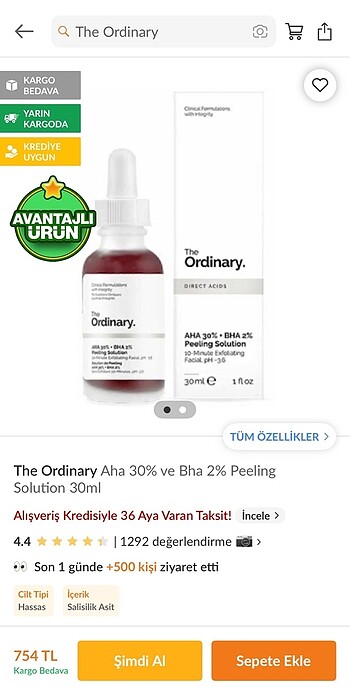 Beden Renk The Ordinary