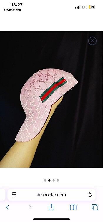 Gucci pembe şapka yeni sezon orjinal birebir