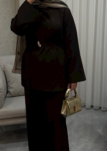 Kahverengi takım Double kumaş1ve2beden mevcut bdn için yazın - Görsel 2