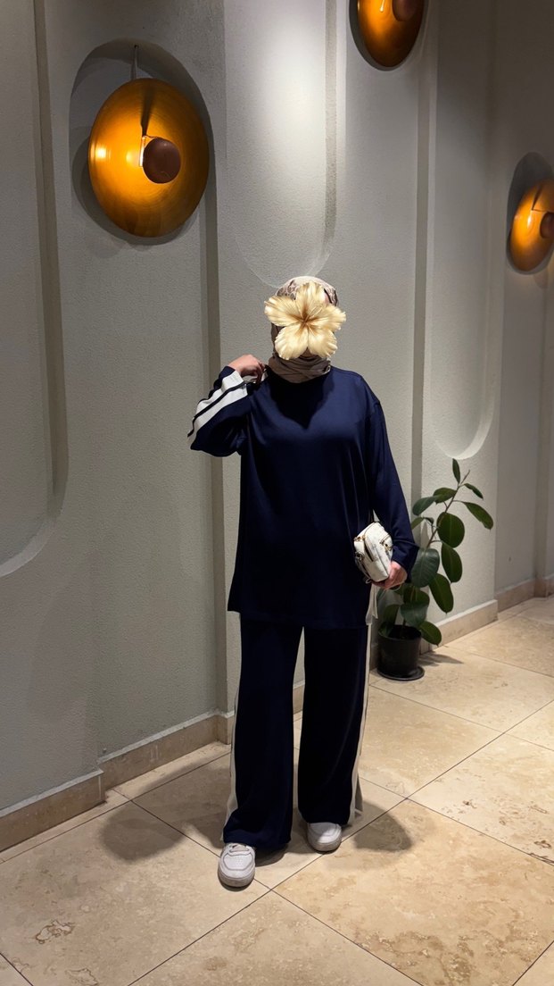 Modal kumaş lacivert takım  beden için yazınız - Görsel 4