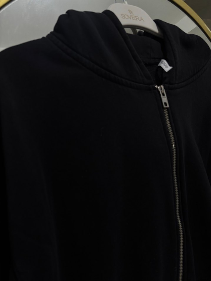 Siyah Fermuarlı Kadın ceket - Görsel 3