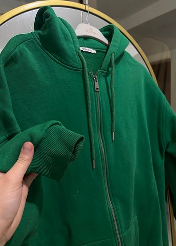 Fermuarlı Yeşil Kadın ceket - Görsel 3