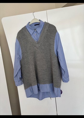 Gri Triko Kadın üst - Görsel 2