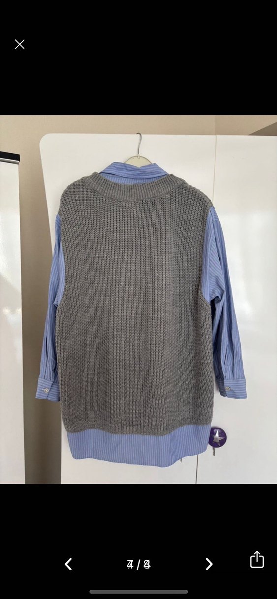 Gri Triko Kadın üst - Görsel 4