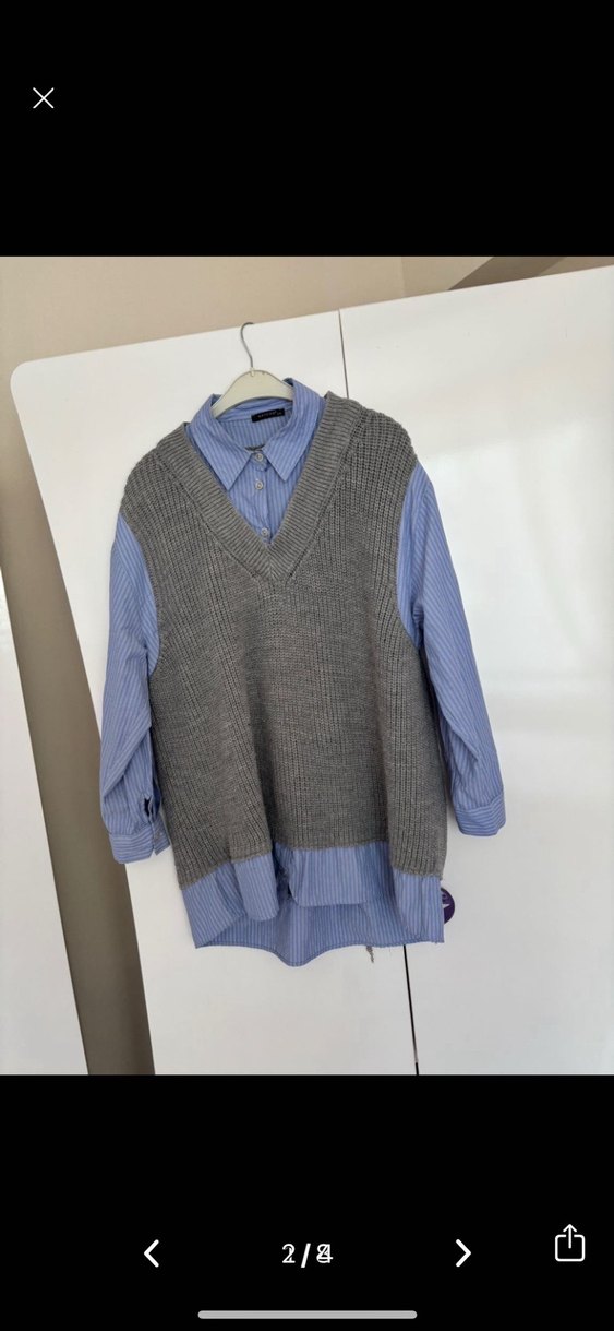 Gri Triko Kadın üst - Görsel 2