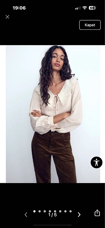 Zara kadife pantolon
