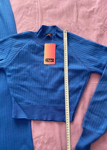 universal Beden mavi Renk Mavi Triko Kadın Sweatshirt ve Pantolon Takımı