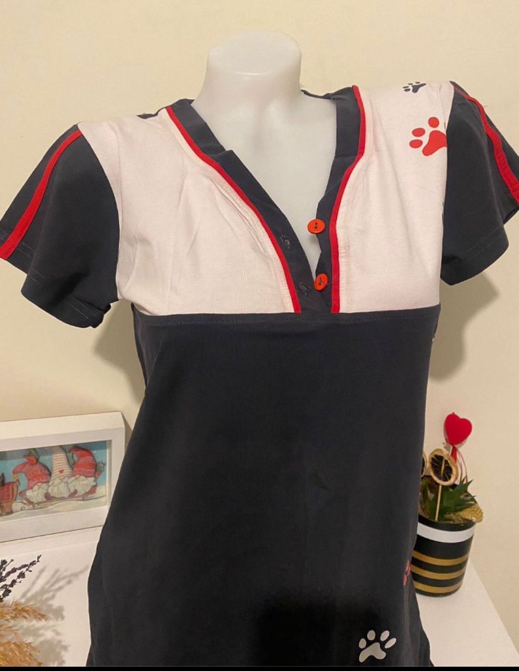 Düğmeli Siyah Gotik Desenli Kedi Kıyafeti - Görsel 2