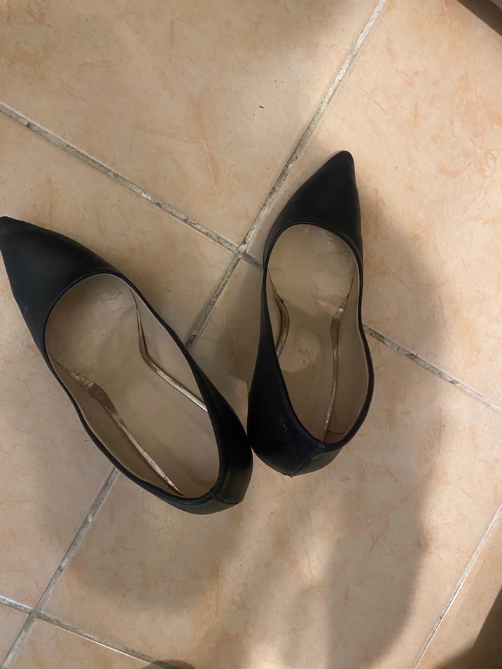 Siyah Klasik Stiletto Topuklu Kadın Ayakkabı - Görsel 4