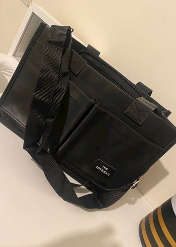 Siyah Deri Fermuarlı Kadın Çanta - Görsel 7