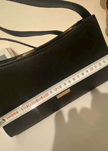 Siyah Deri Tokalı Kadın Çanta - Görsel 6