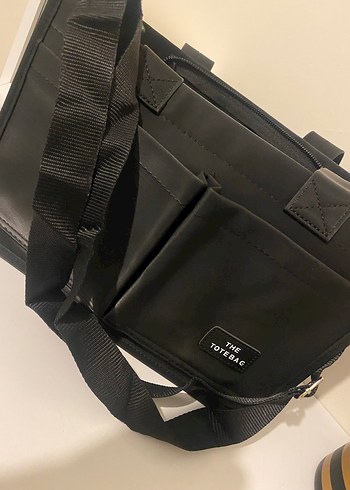 Siyah Deri Fermuarlı Kadın Omuz Çantası - Görsel 4