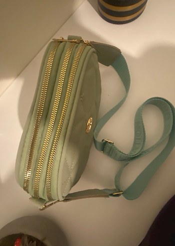 Pastel Yeşil Kadın Bel Çantası - Görsel 4