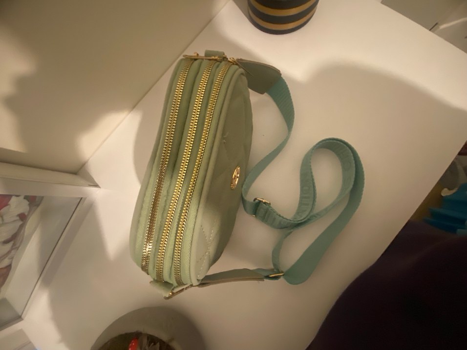 Pastel Yeşil Kadın Bel Çantası - Görsel 4