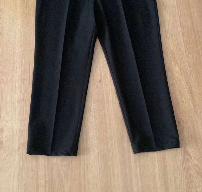 Siyah Kadın Kumaş Pantolon Regular Fit - Görsel 2