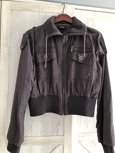 Crop ceket