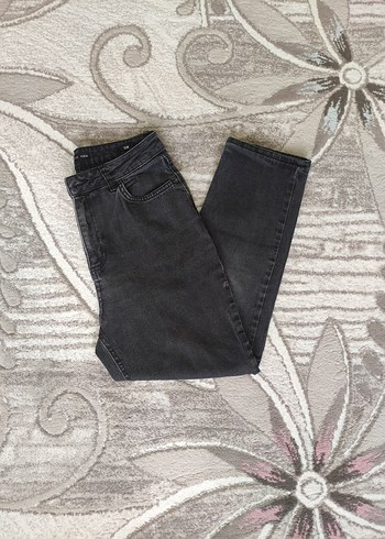 Diğer Koyu Siyah Denim Jean
