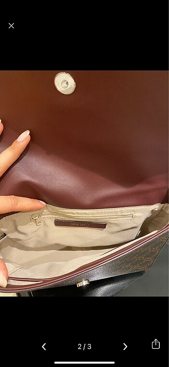 Nine West Nine West Bordo-Kahve Çanta
