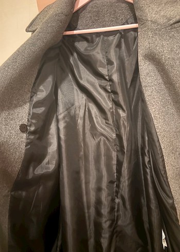 Antrasit Uzun Kemerli Kaban 
Gri renk 
 - Görsel 6