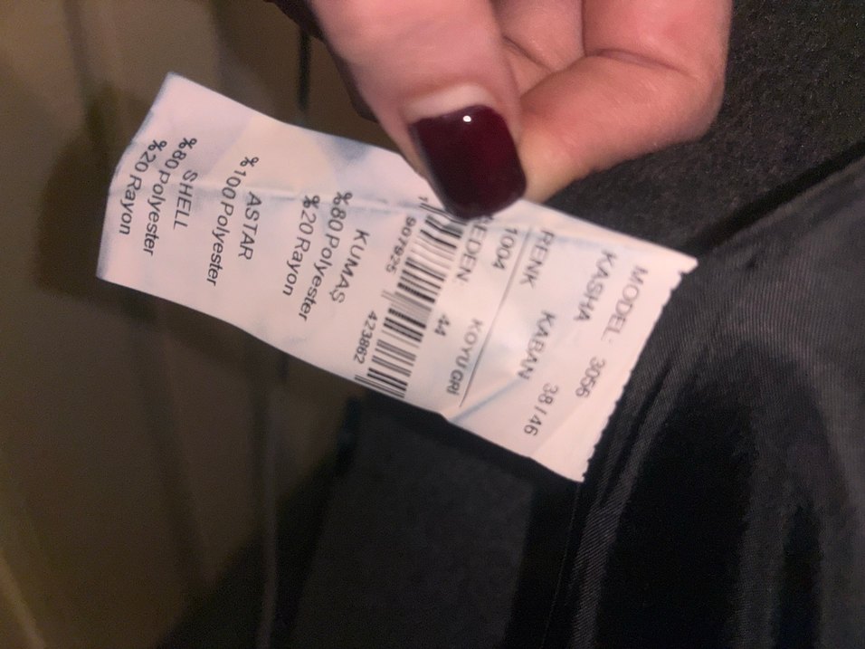 Antrasit Uzun Kemerli Kaban 
Gri renk 
 - Görsel 4