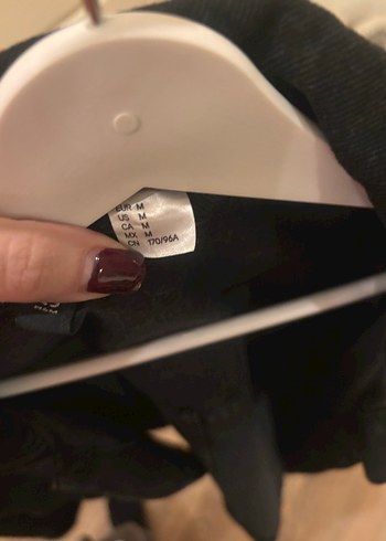 Siyah Düğmeli Kadın Denim Ceket - Görsel 3