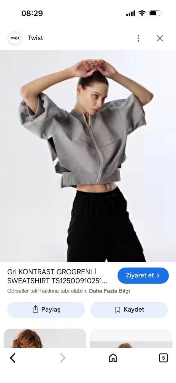 Gri eşofman takımı Twist L - Görsel 3