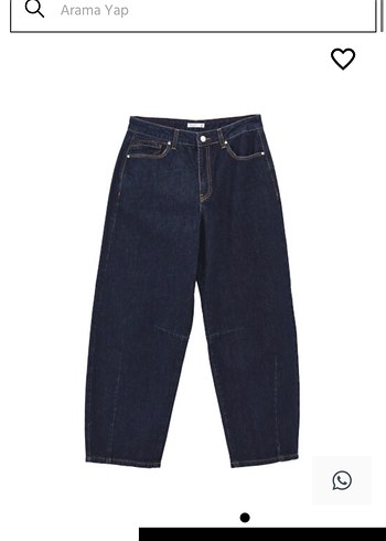 Düğmeli Kadın Denim Pantolon OXXO - Görsel 7