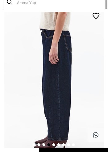 Düğmeli Kadın Denim Pantolon OXXO - Görsel 9