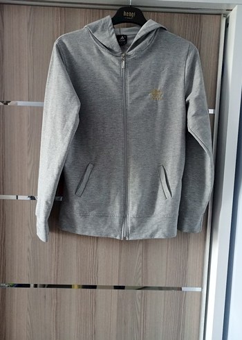 Gri Fermuarlı Kadın Sweatshirt