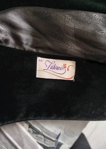 Siyah Vintage Gotik Kadife
