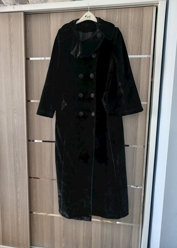 48 Beden siyah Renk Siyah Vintage Gotik Kadife