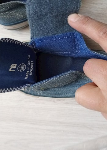 Mothercare Erkek Çocuk Kot Kumaş Renkli Bağcıklı Spor Ayakkabı