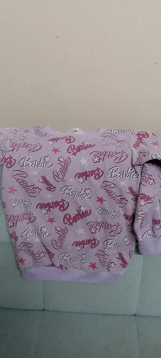 Pembe Barbie Baskılı tişört - Görsel 2