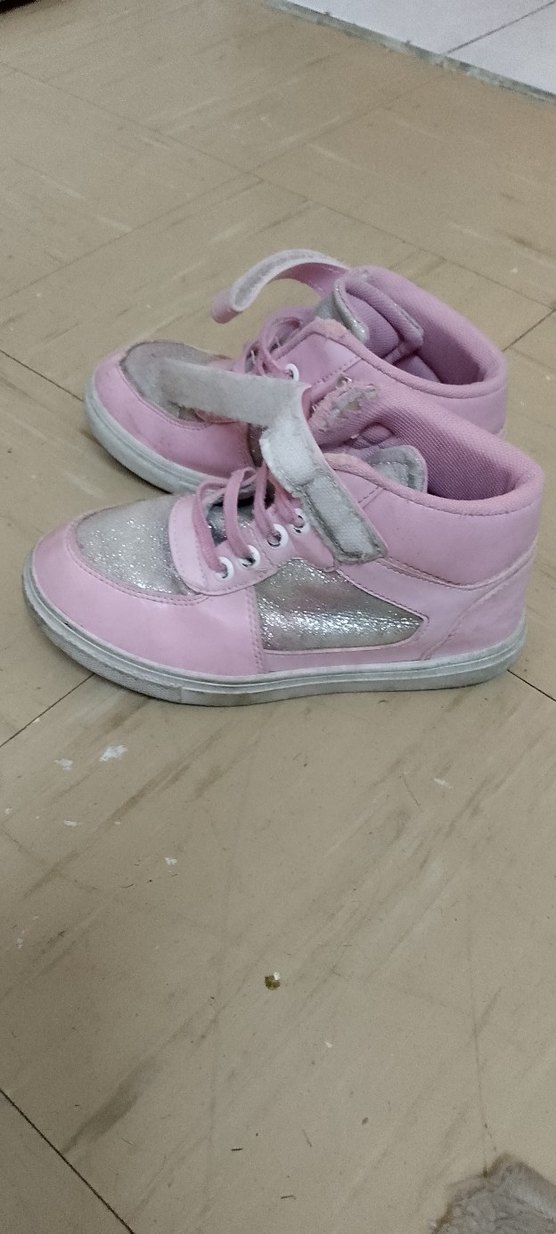 Kız Çocuk Pembe Cırt Cırtlı Spor Ayakkabı - Görsel 2