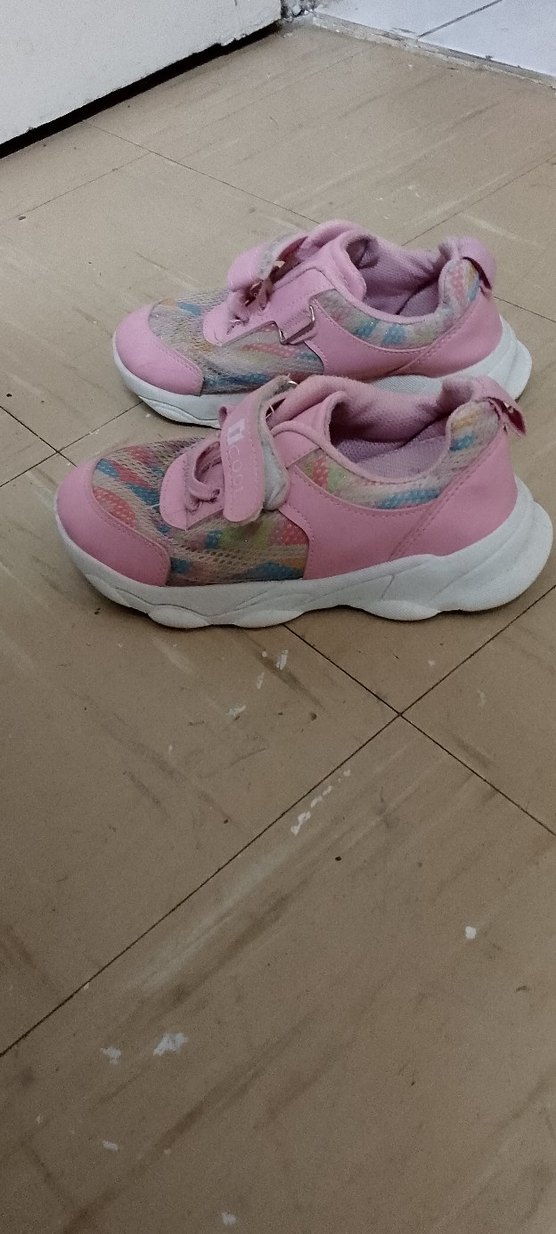 Kız Çocuk Pembe Bağcıklı Sneakers - Görsel 2