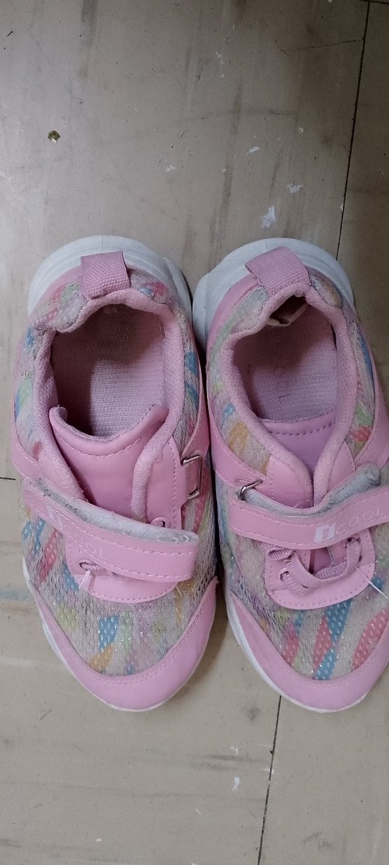 Kız Çocuk Pembe Bağcıklı Sneakers - Görsel 3