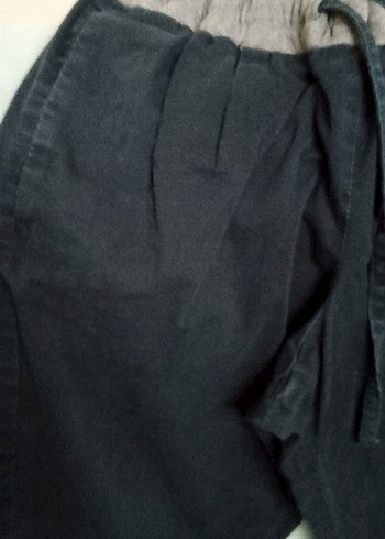 erkek cocuk Keten Bol Kesim Pantolon - Görsel 2