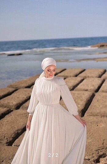 Tesettür nikah elbisesi 
