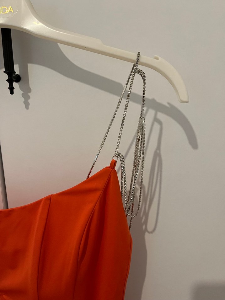 Kırmızı Midi Elbise mezuniyet abiye parti gece - Görsel 3