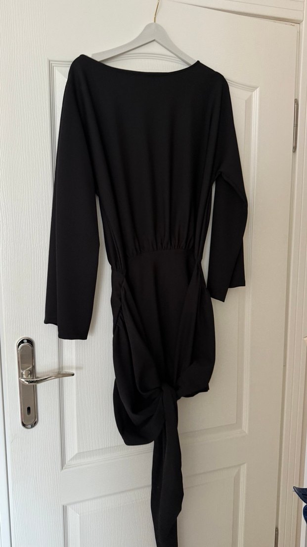 La Sarta Evora Siyah Mini Elbise - Görsel 2