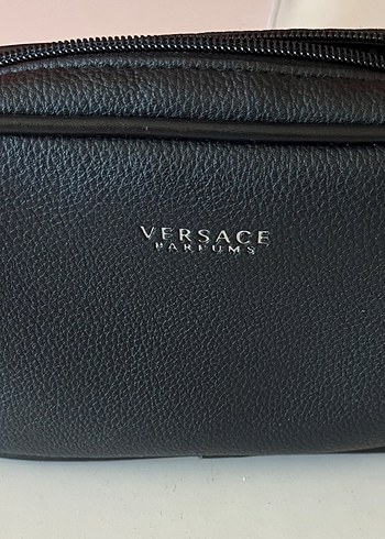 Versace Siyah Fermuarlı çok amaçlı çanta