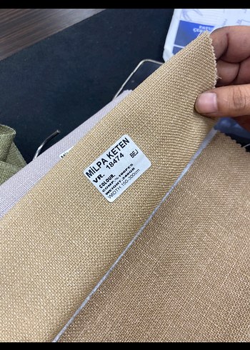 Bej Modern Klasik Perde 4 adet - Görsel 2