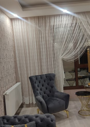 İşlemeli Beyaz Perde - Görsel 2