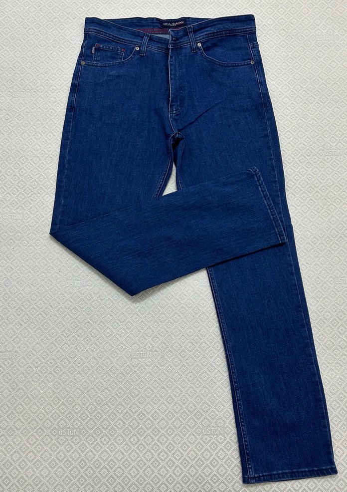 Armani Mavi Regular Kot Pantolon — görsel 4/6