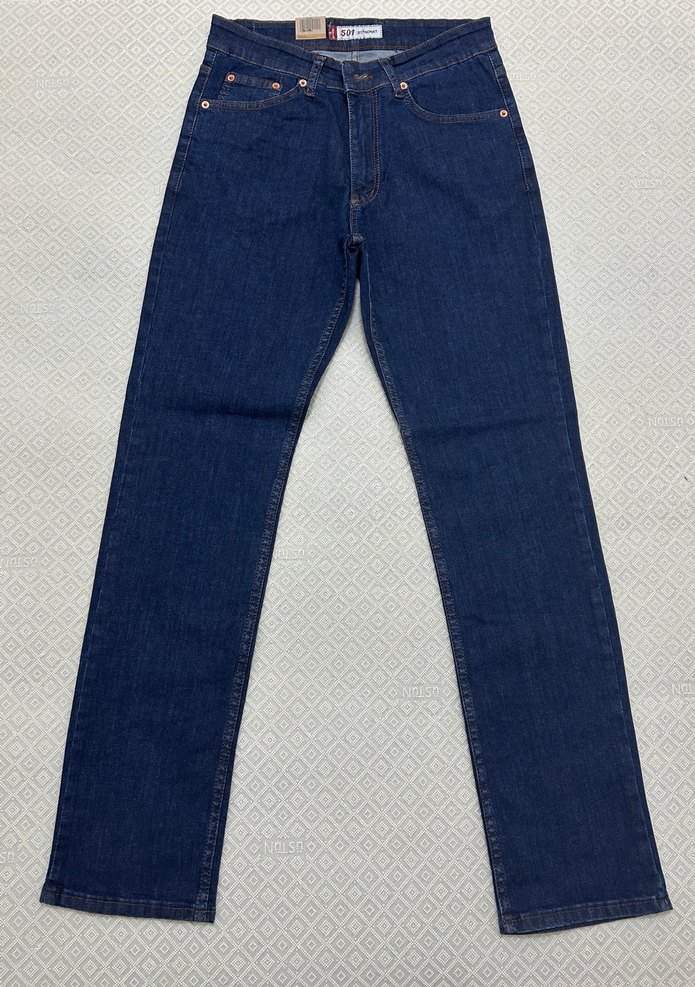 Levi's 501 Erkek Lacivert Denim Kot Pantolon — görsel 2/2