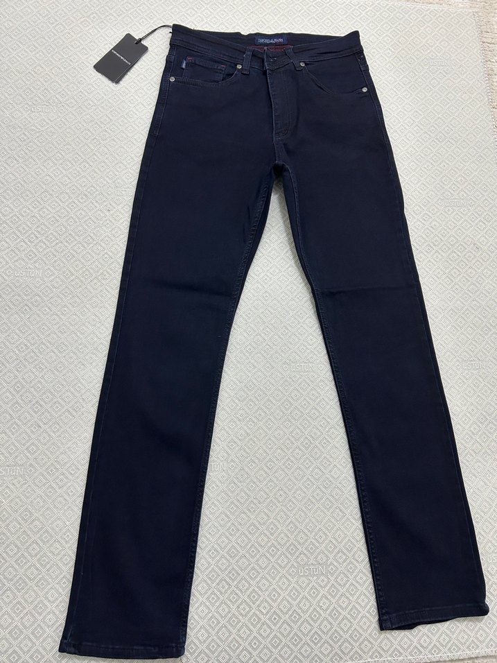 Emporio Armani Lacivert Kot Pantolon — görsel 2/5