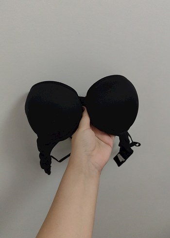 Siyah Minimalist Goth Sütyen