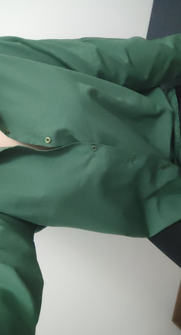 Düğmeli Yeşil Kadın Gömlek - Görsel 2